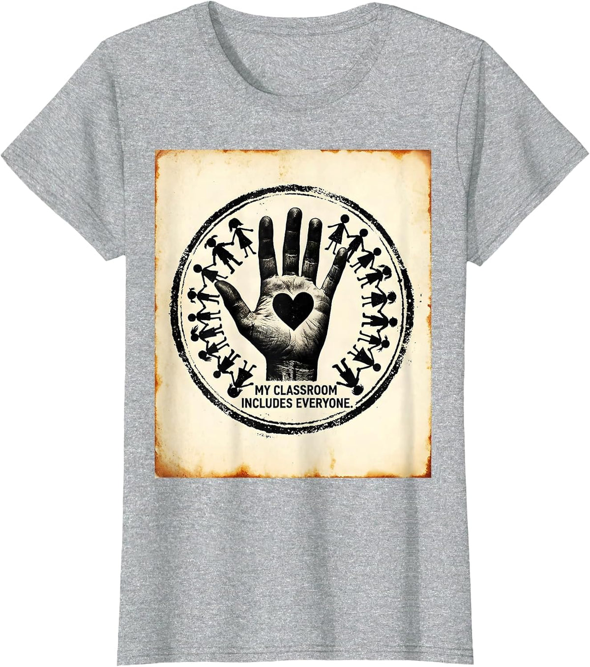 My Classroom Includes Everyone Sped Teacher T-Shirt - Heather Grey