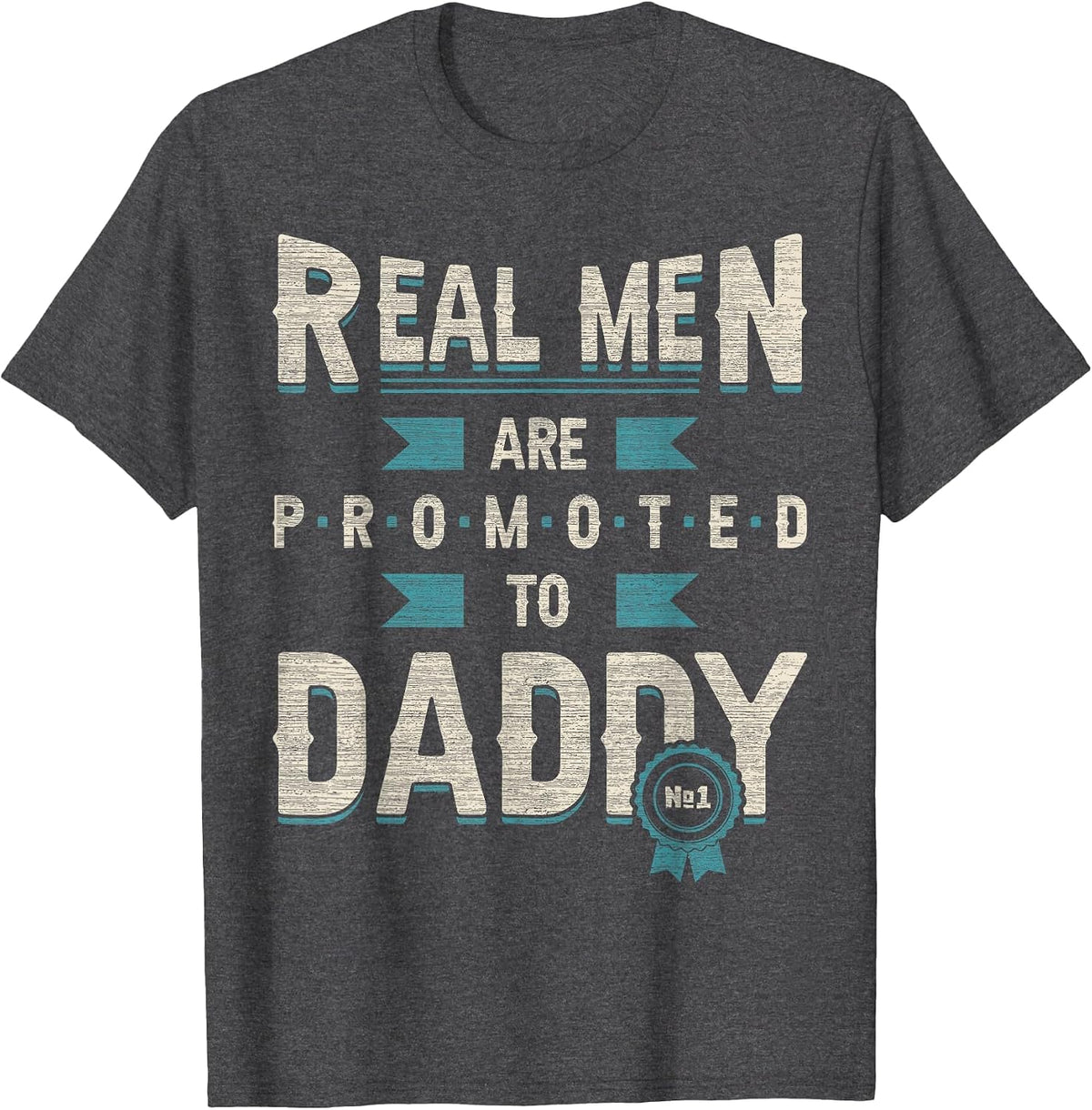 for dad for Birth, New dad, Become a Father T-Shirt - Dark Heather Grey