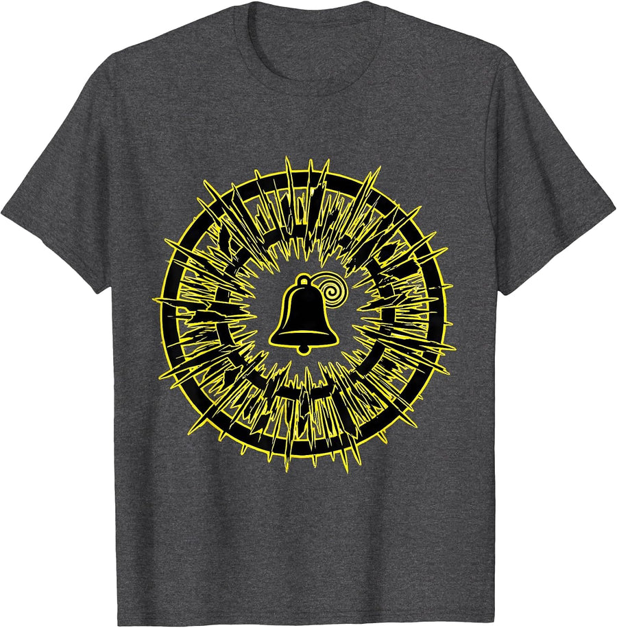 Men's Stencil Badge School Counselor Mental Health Humor T-Shirt - Dark Heather Grey