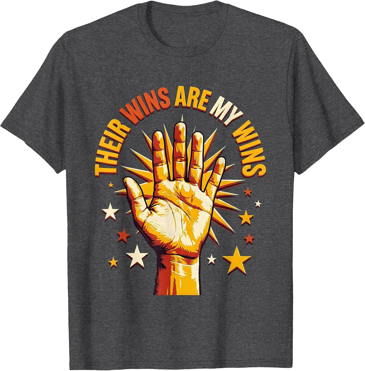 Their Wins Are My Wins Special Education Teacher T-Shirt - Dark Heather Grey