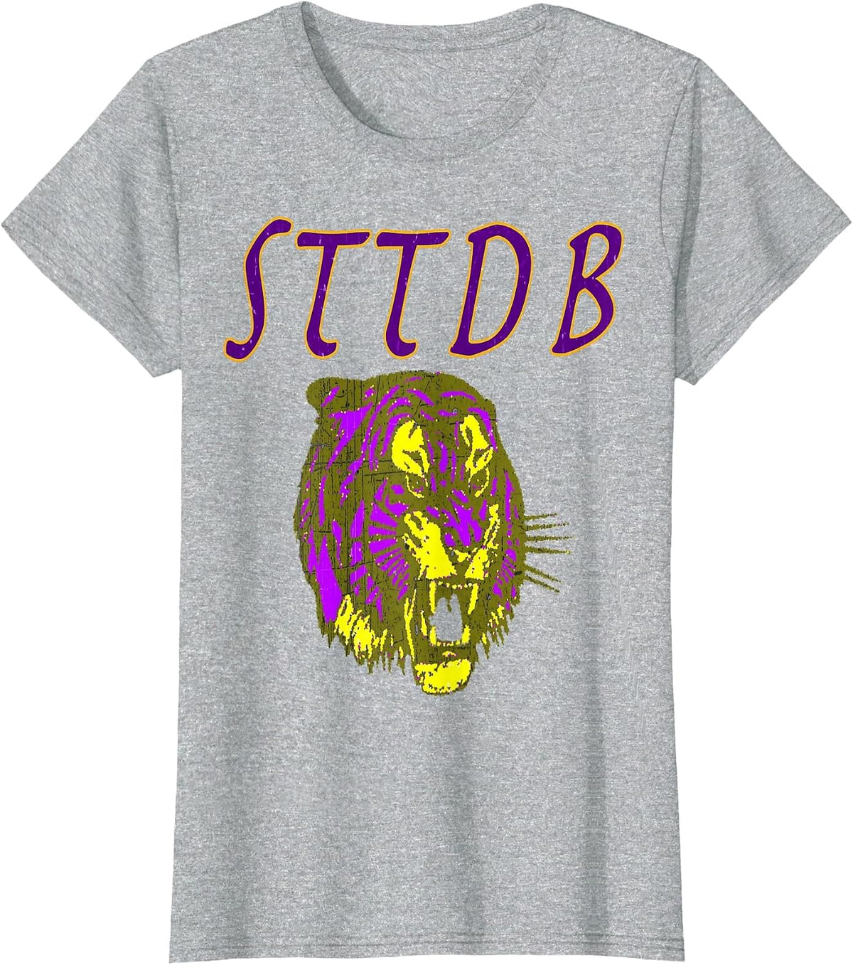 STTDB Suck That Tiger DB Classic TEE Neck Band Song L S U T-Shirt - Heather Grey
