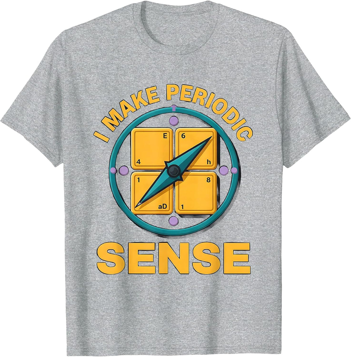 Men's I Make Periodic Sense Funny Science Nerd Gift Chemistry T-Shirt - Heather Grey
