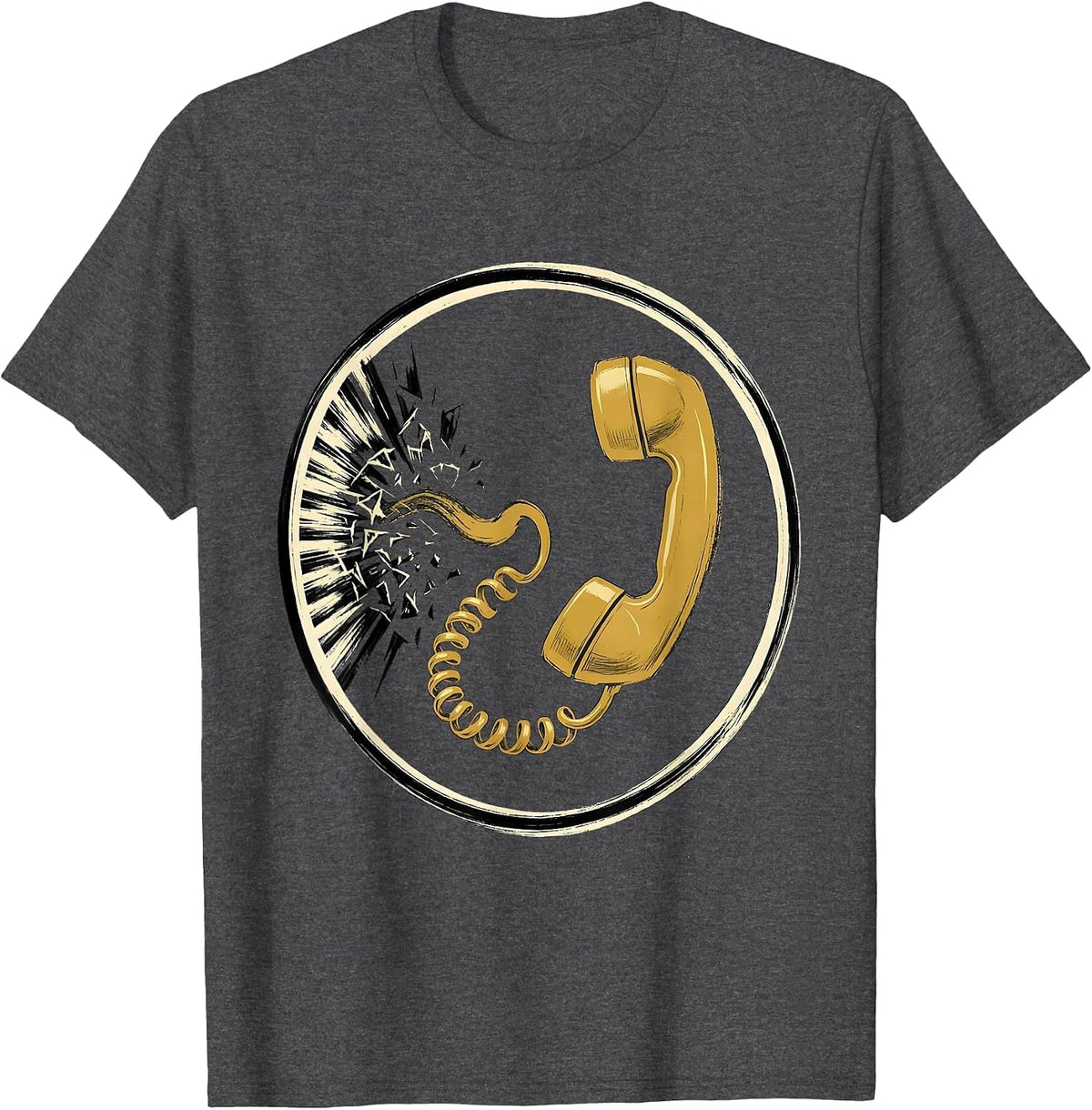 Men's Alarm Ray Dispatcher Tribute Showcard Style T-Shirt - Dark Heather Grey