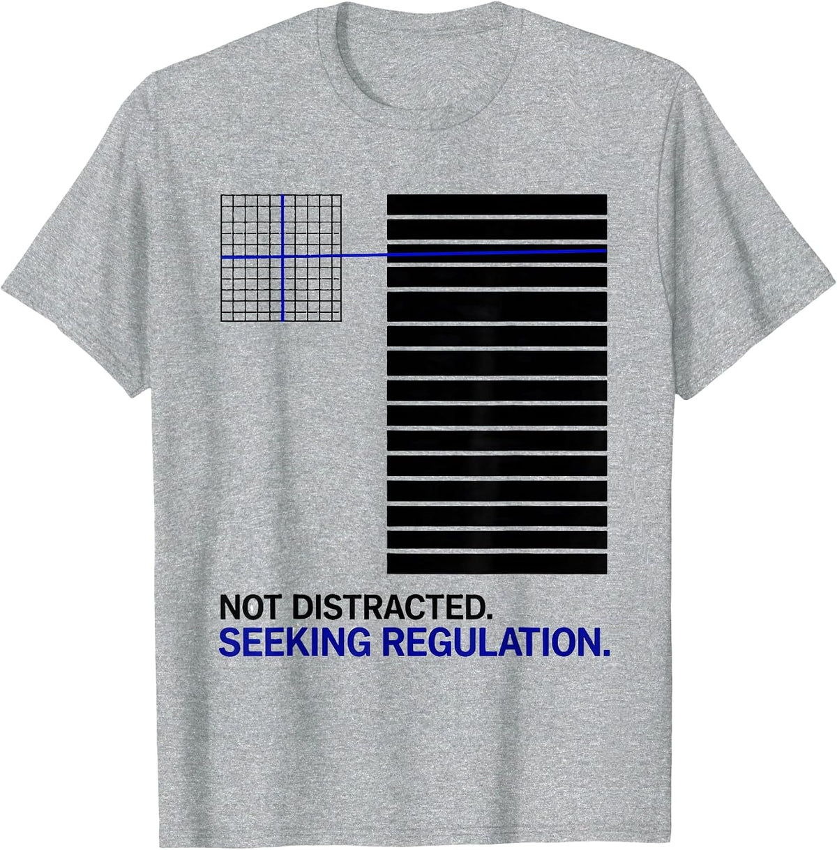 Men's Not Distracted Seeking Regulation SPED Teacher Autism T-Shirt - Heather Grey