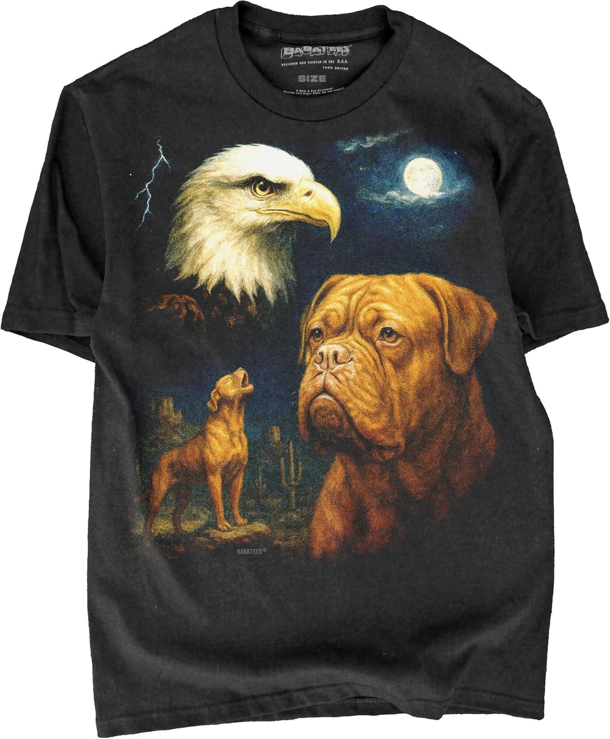 Majestic Dog Artwork Premium Black T-Shirt for Men & Women - Dogue De Bordeaux