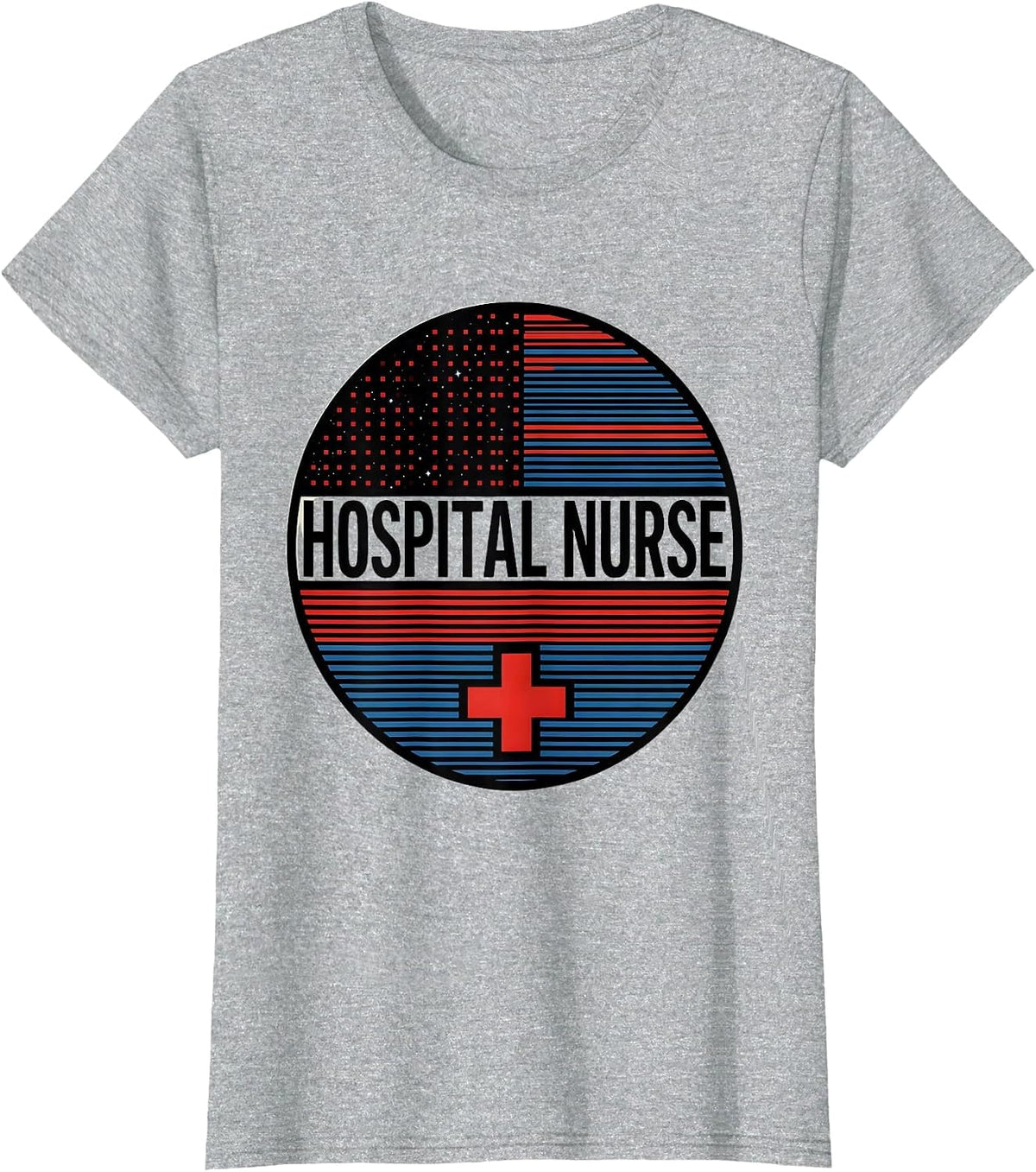 Hospital Nurse Bauhaus Modernist Occupational Pride First T-Shirt - Heather Grey