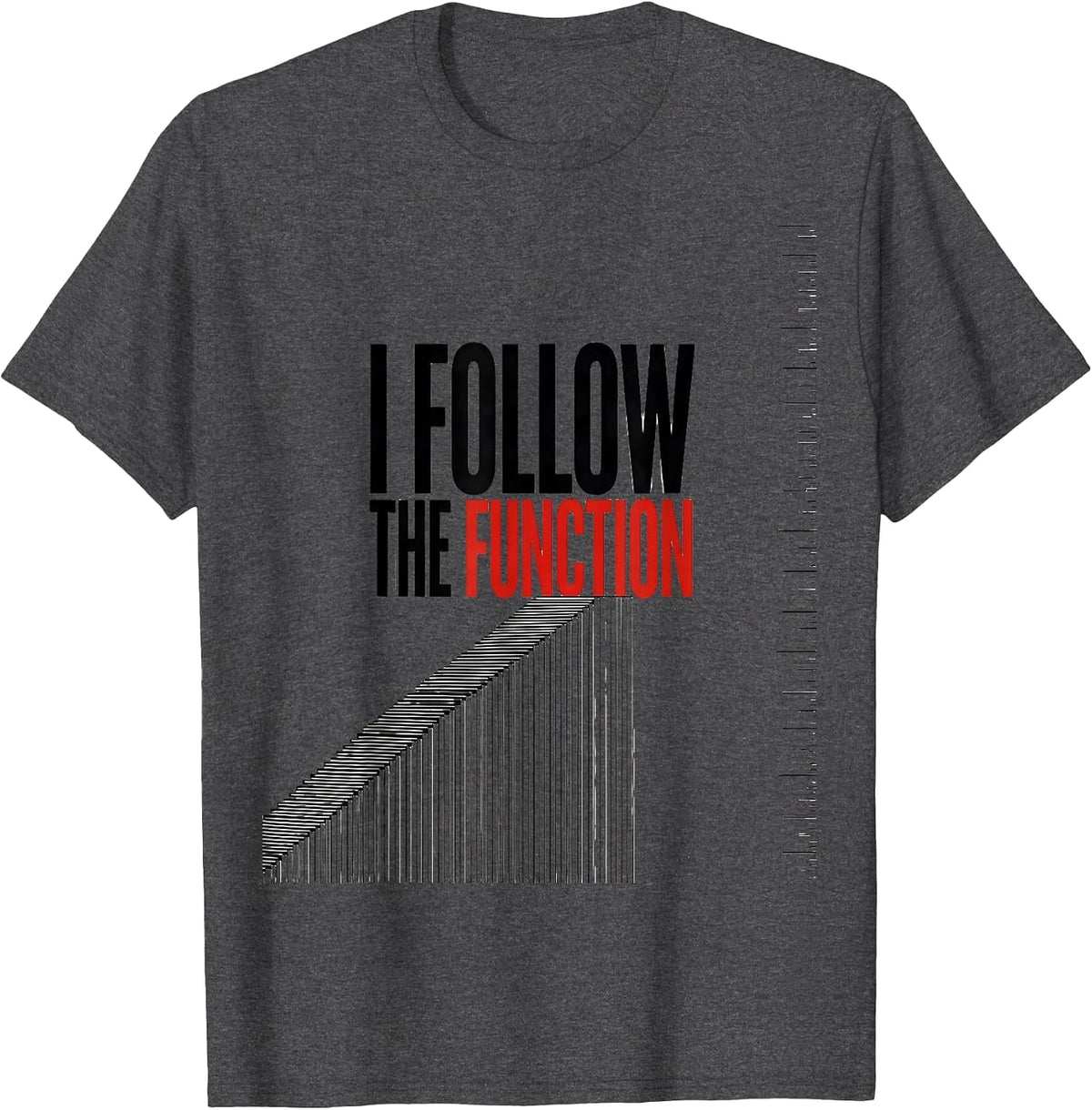 Men's I Follow The Function Minimalist ABA Behavior Analyst T-Shirt - Dark Heather Grey