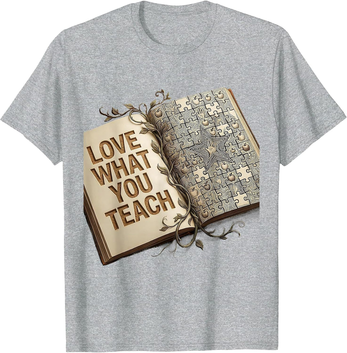 Men's Love What You Teach Special Education Design T-Shirt - Heather Grey