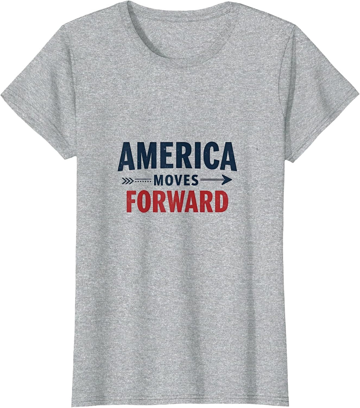 America Moves Forward Inauguration Design T-Shirt - Heather Grey