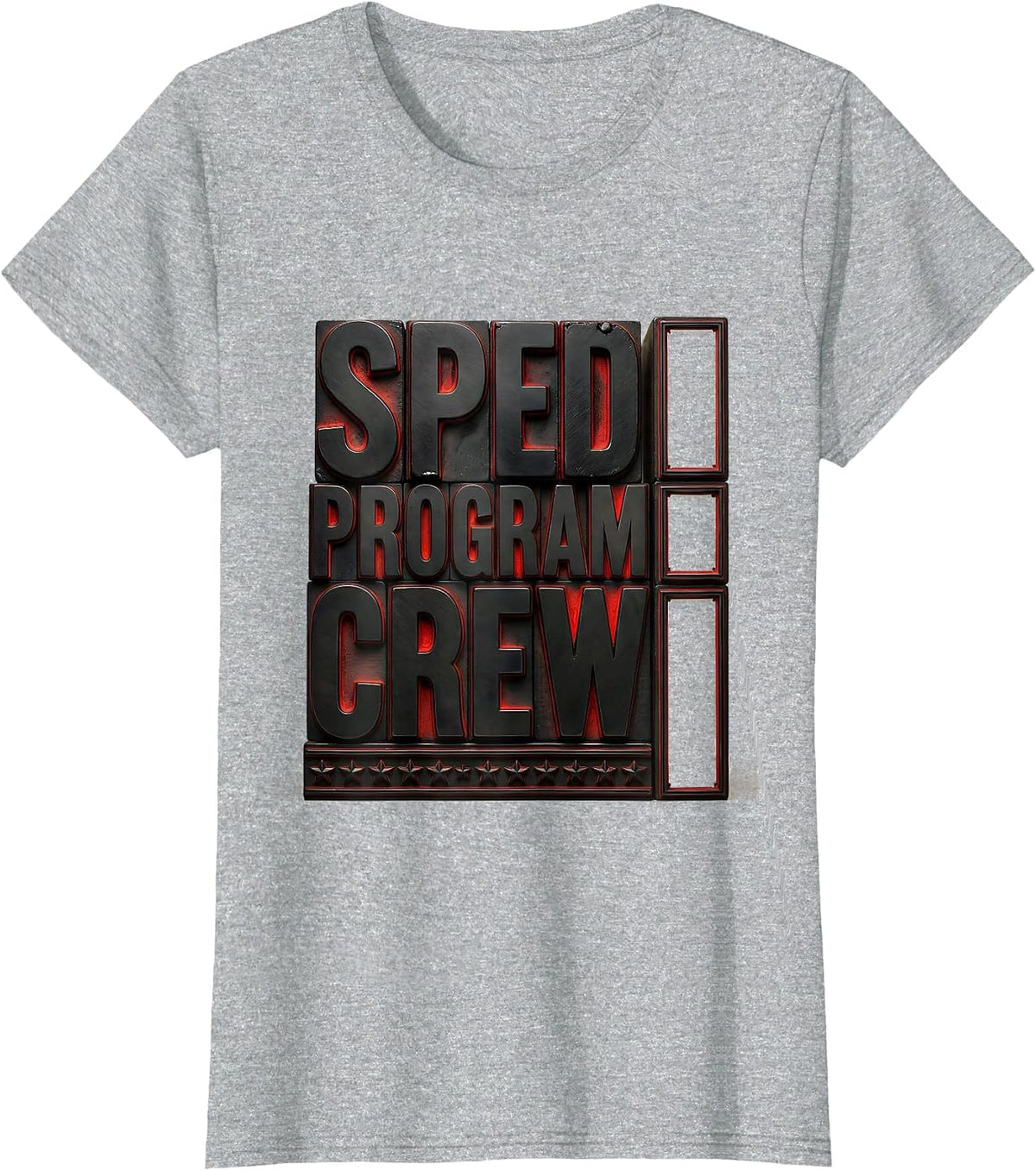 SPED Program Crew Special Education Teacher Aide Pride T-Shirt - Heather Grey