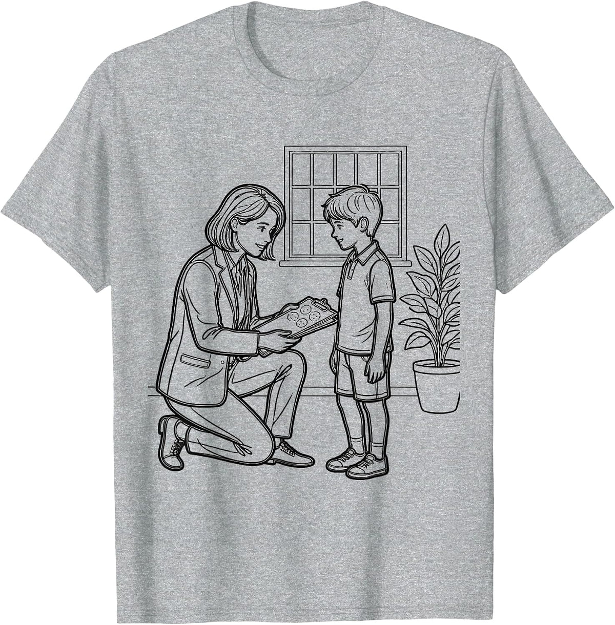 Men's School Counselor Support Appreciation Gifts T-Shirt - Heather Grey