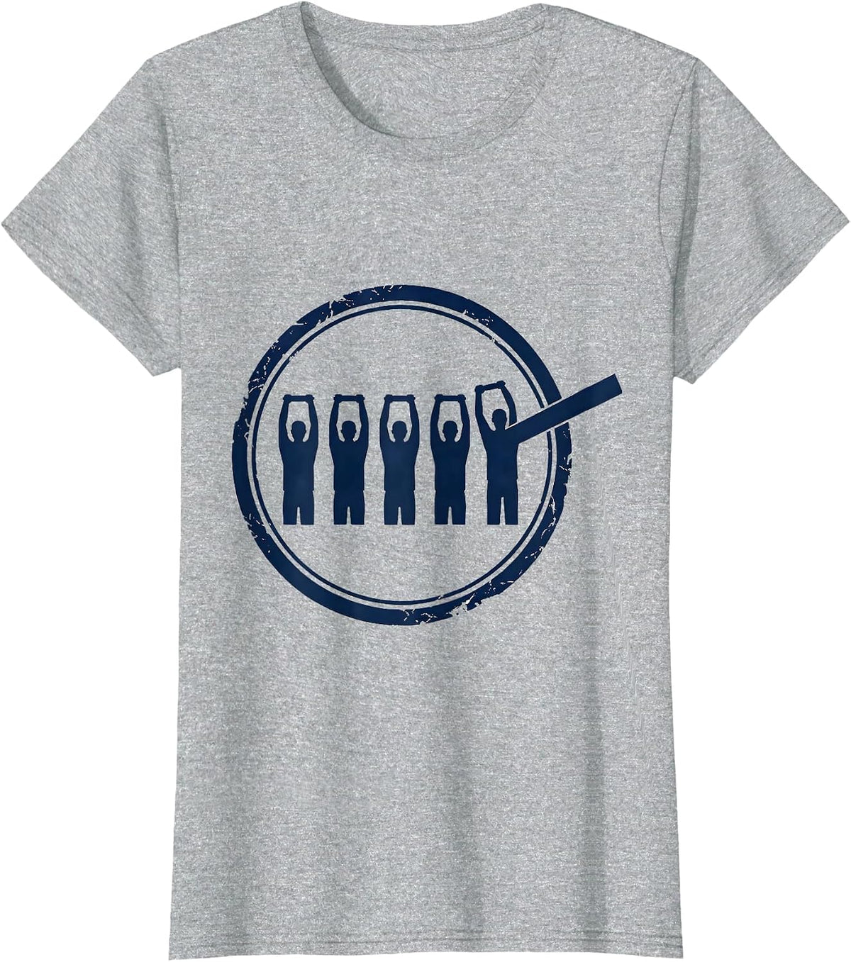 Women's Resistance Bands PT Groovy Physical Therapy Emblem T-Shirt - Heather Grey
