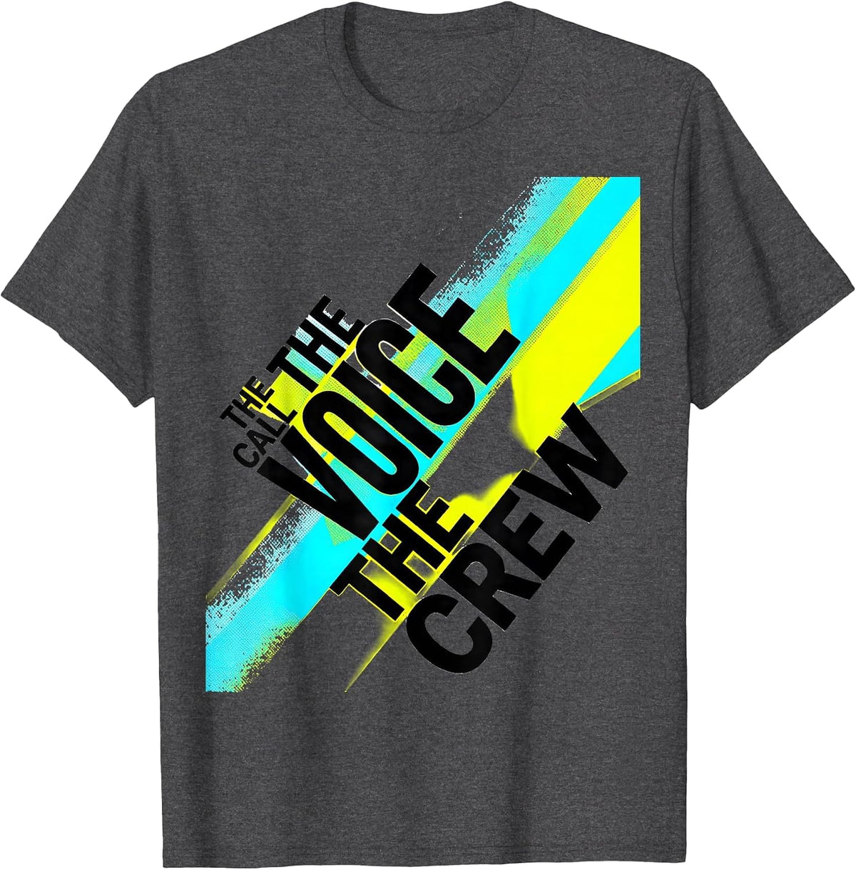 Men's The Call The Voice The Crew First Responder Tribute Flag T-Shirt - Dark Heather Grey