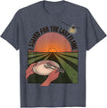 I Stayed For The Last Flame Funny BBQ Pitmaster Grill Dad T-Shirt - Heather Blue