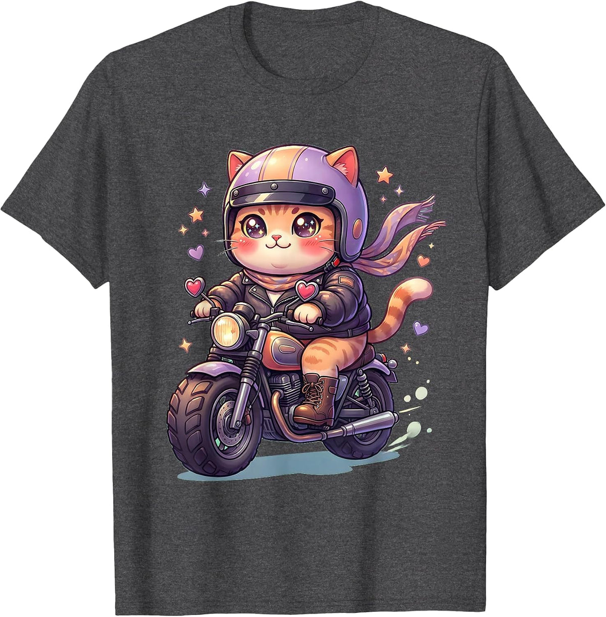 Cool Aunt Vintage Motorcycle Rider Graphic Tee T-Shirt - Dark Heather Grey