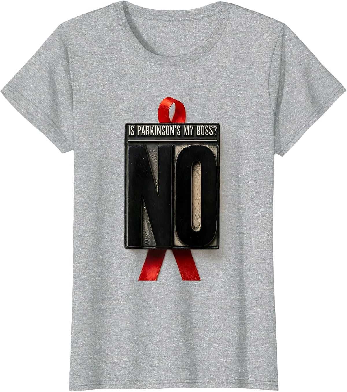 Is Parkinson's My Boss? No Funny Parkinson's Warrior T-Shirt - Heather Grey