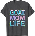 Men's Goat Mom Life Funny Goat Lover Design T-Shirt - Dark Heather Grey