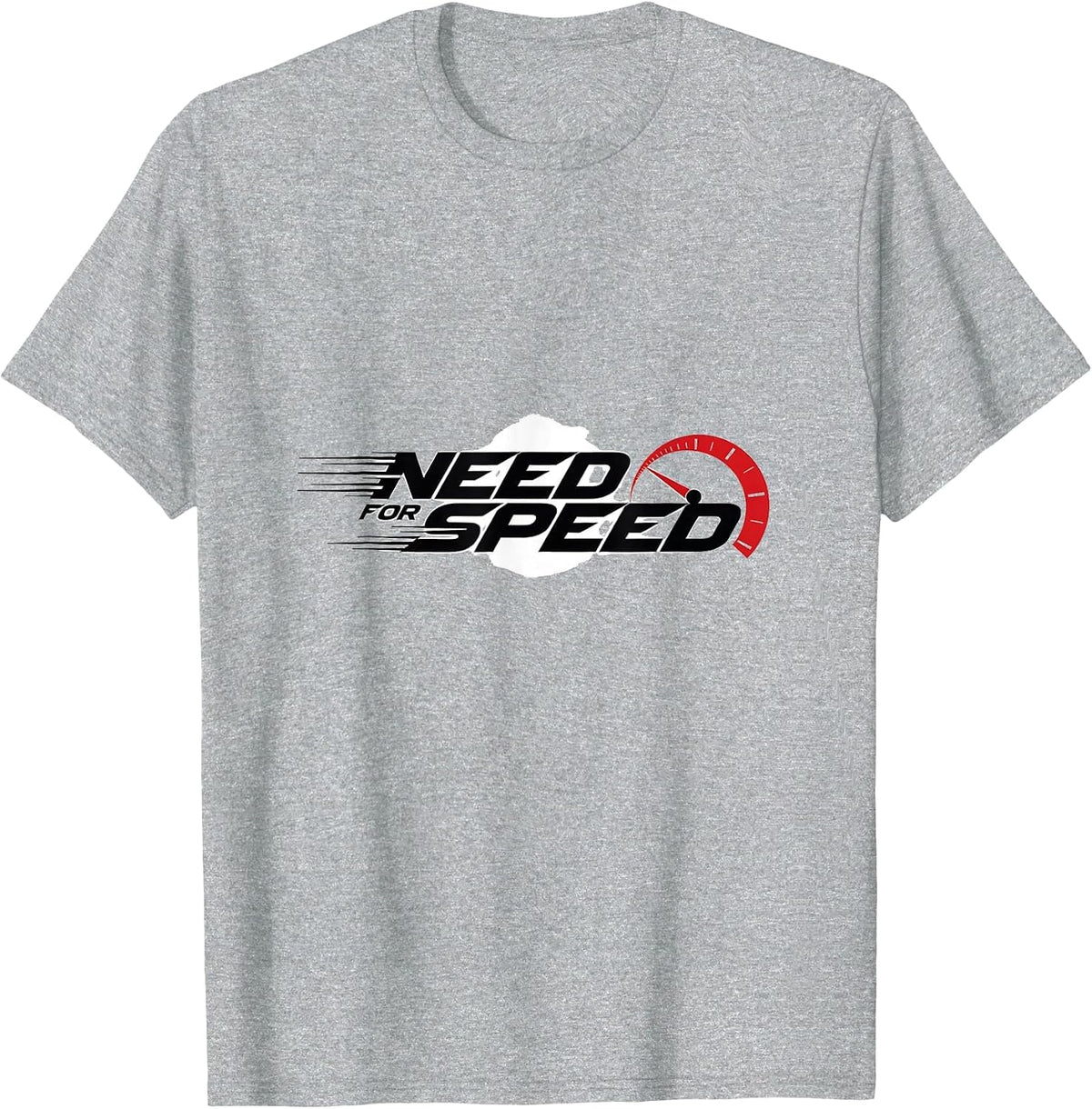 Need for Speed Cars Racing Speedometer Graphic T-Shirt - Heather Grey