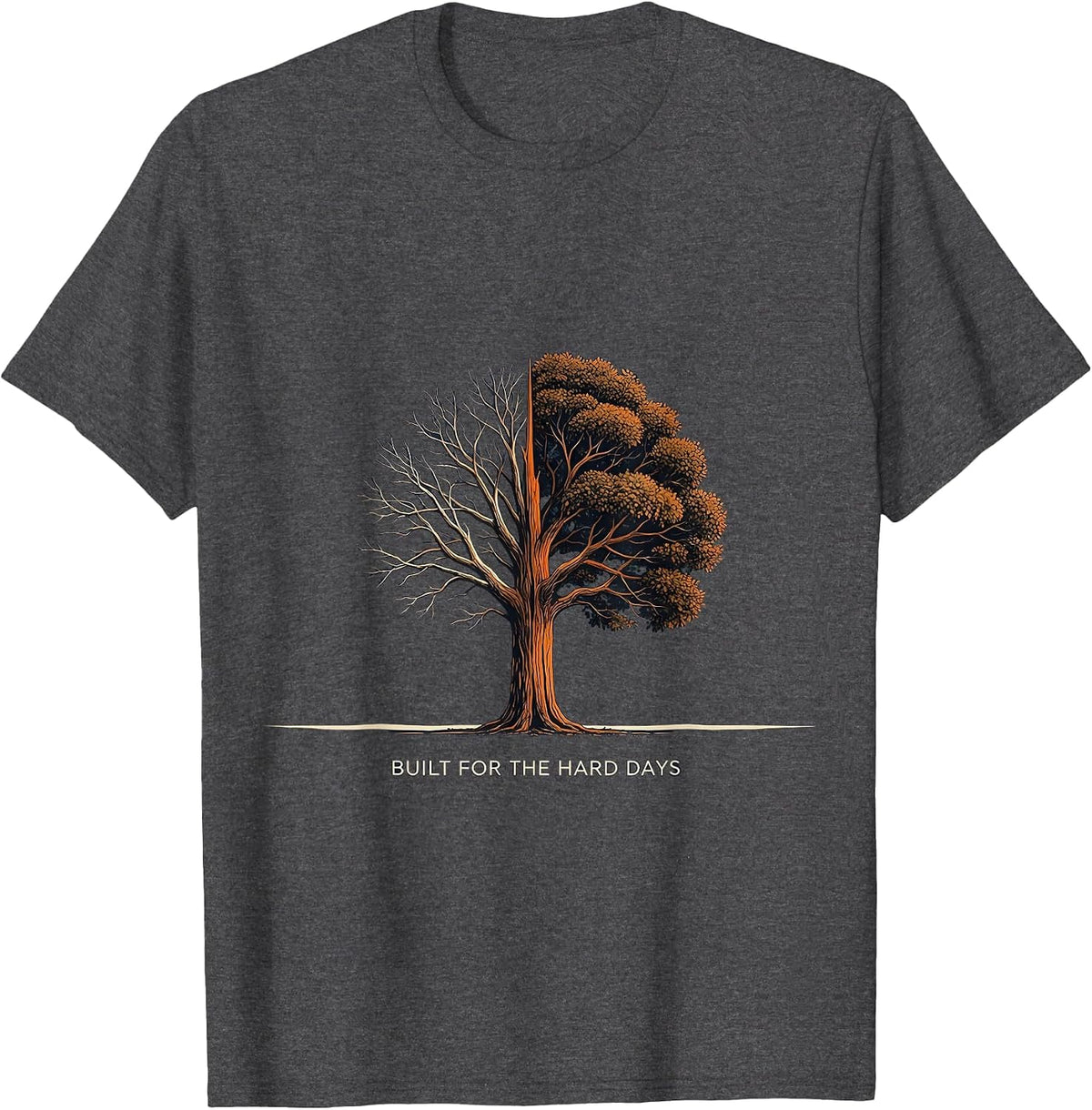 Built for the Hard Days Special Education Design T-Shirt - Dark Heather Grey