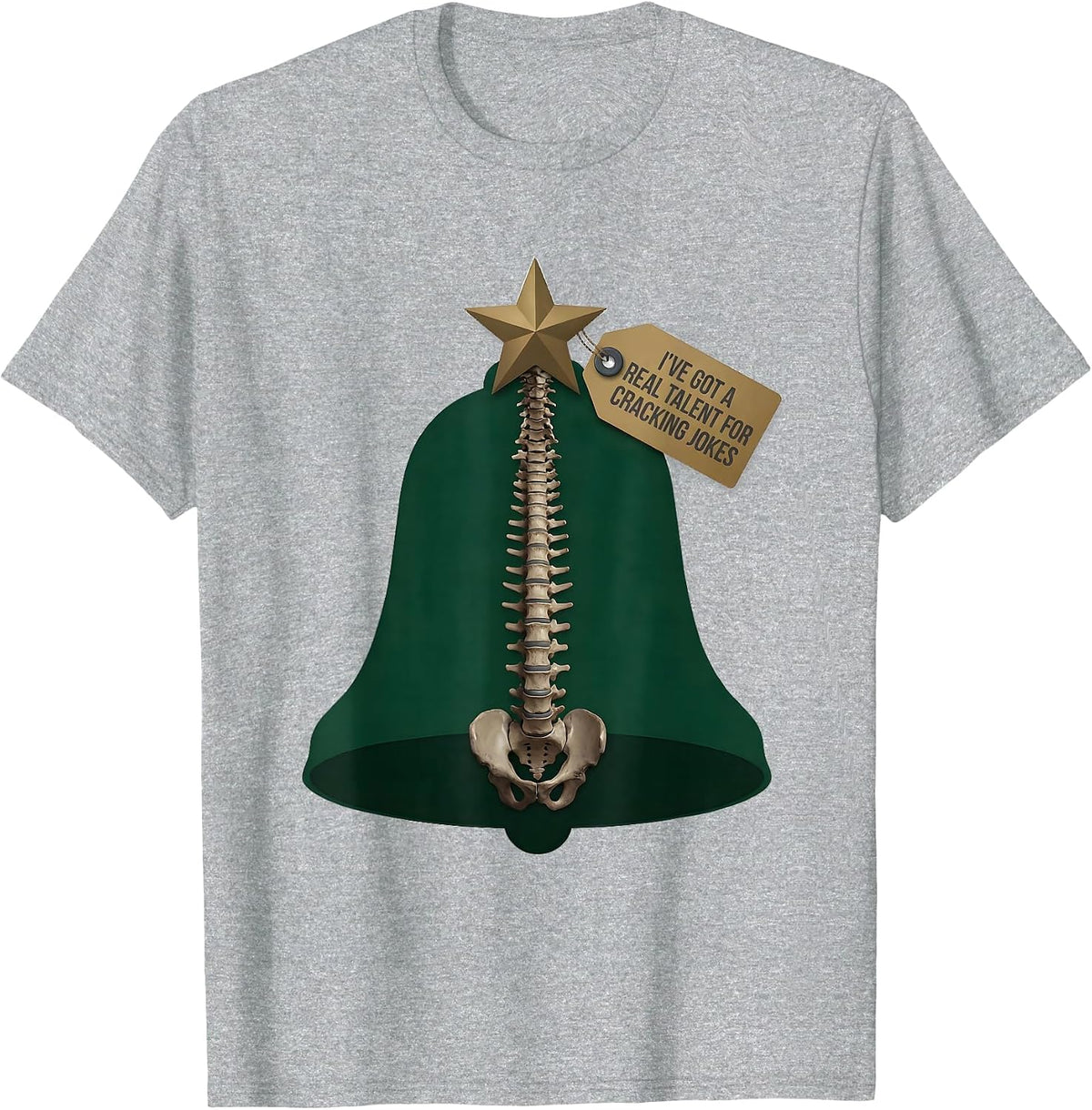 Men's I've Got A Real Talent For Cracking Jokes Funny Chiropractor T-Shirt - Heather Grey