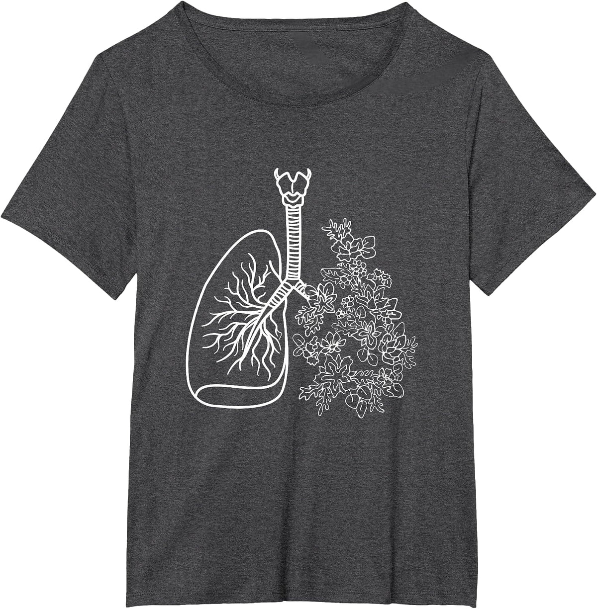 Lungs Respiratory Therapist Lung Doctor Pulmonary T-Shirt - Dark Heather Grey