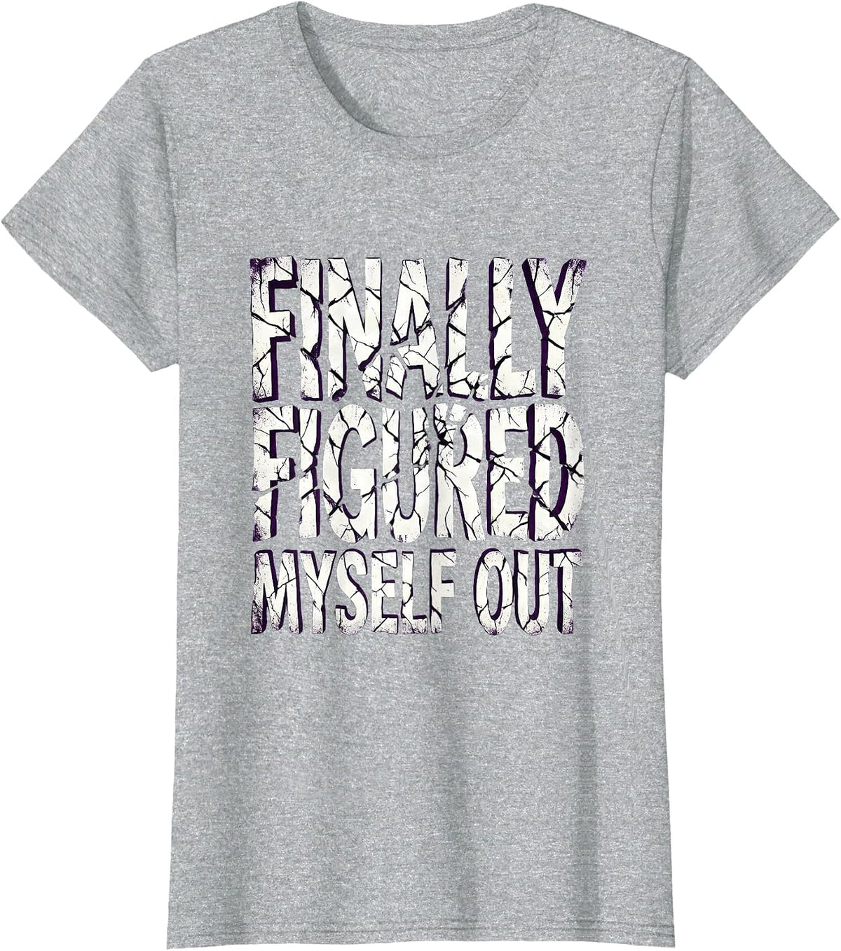 Women's Finally Figured Myself Out Autism Awareness Design T-Shirt - Heather Grey