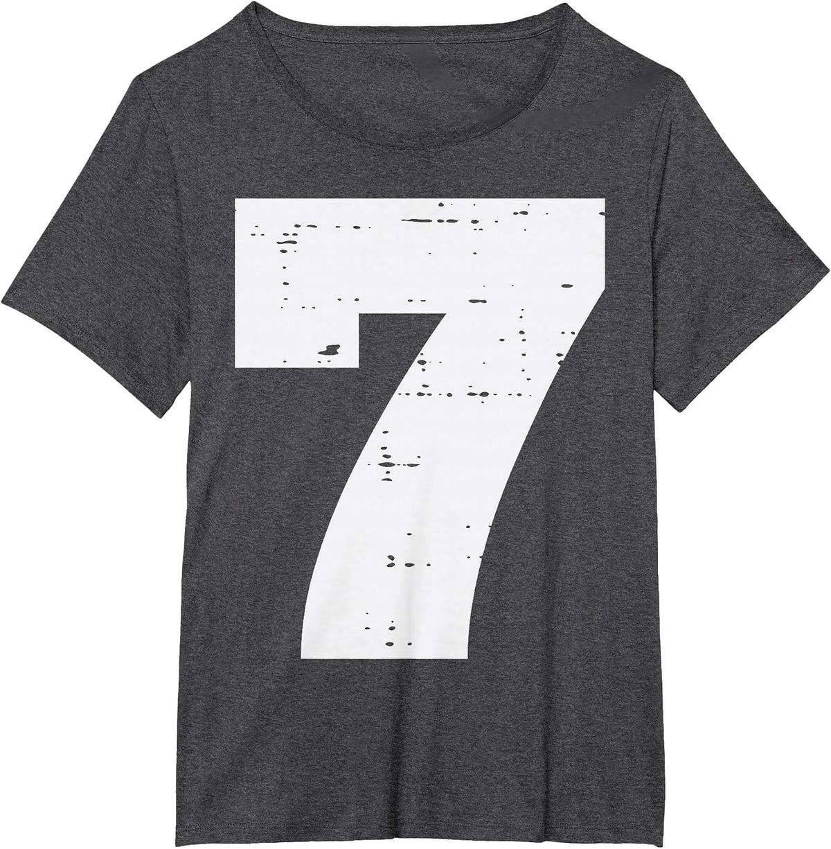 Number 7 Matching 67 Meme Halloween 7th Birthday Kids Boys T-Shirt - Dark Heather Grey