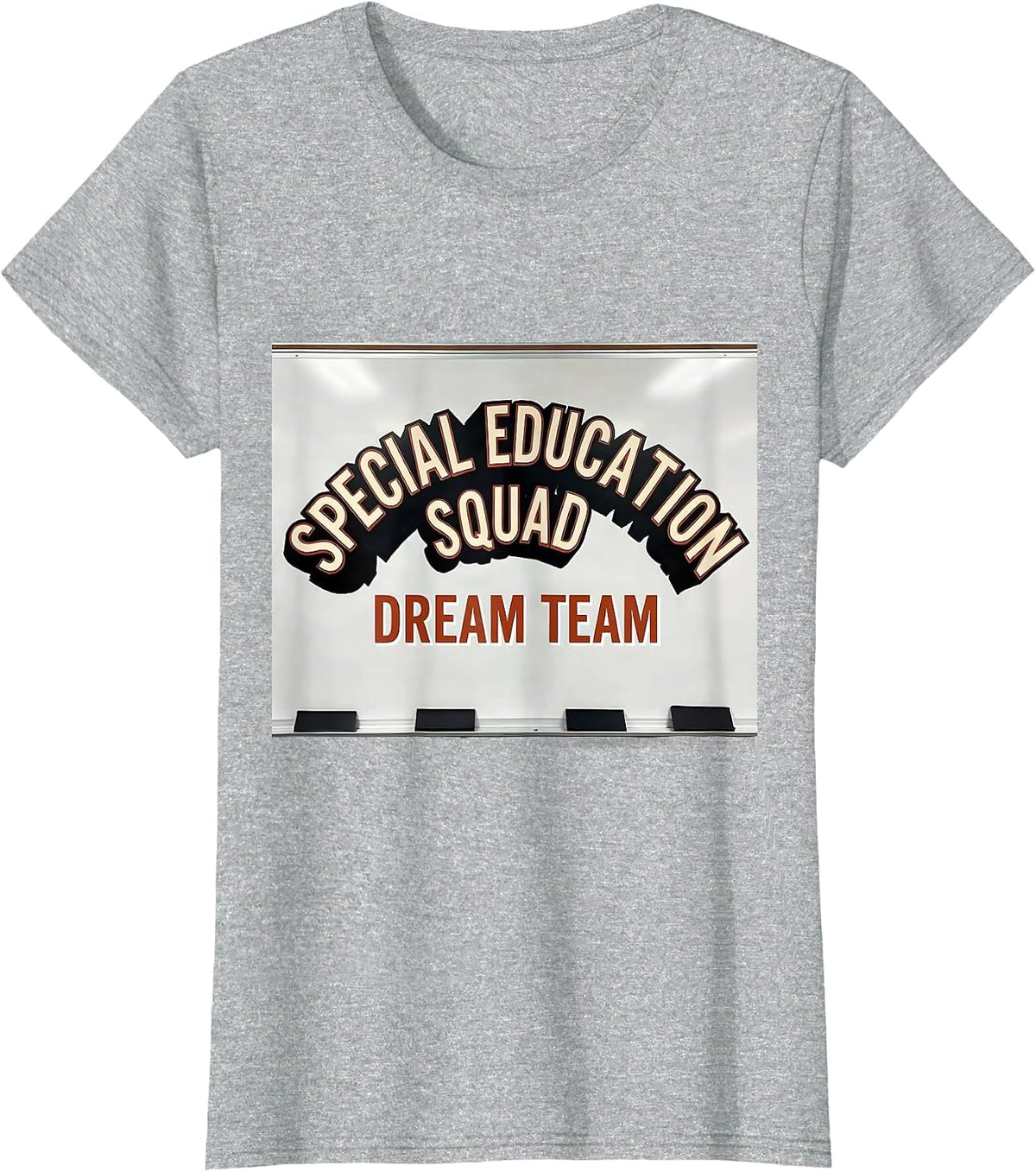 Women's Special Education Squad Dream Team Retro Teacher T-Shirt - Heather Grey