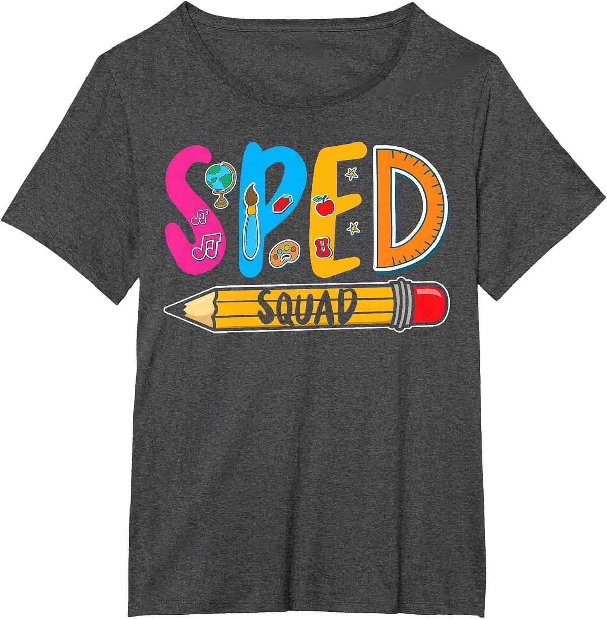 Special Education Teacher Sped Squad SPED Teacher T-Shirt - Dark Heather Grey