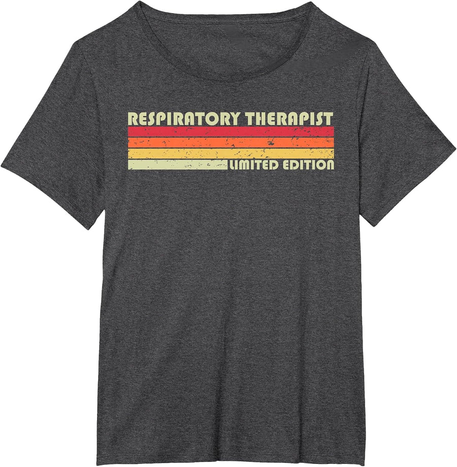 Respiratory Therapist Funny Job Title Birthday Worker Idea T-Shirt - Dark Heather Grey