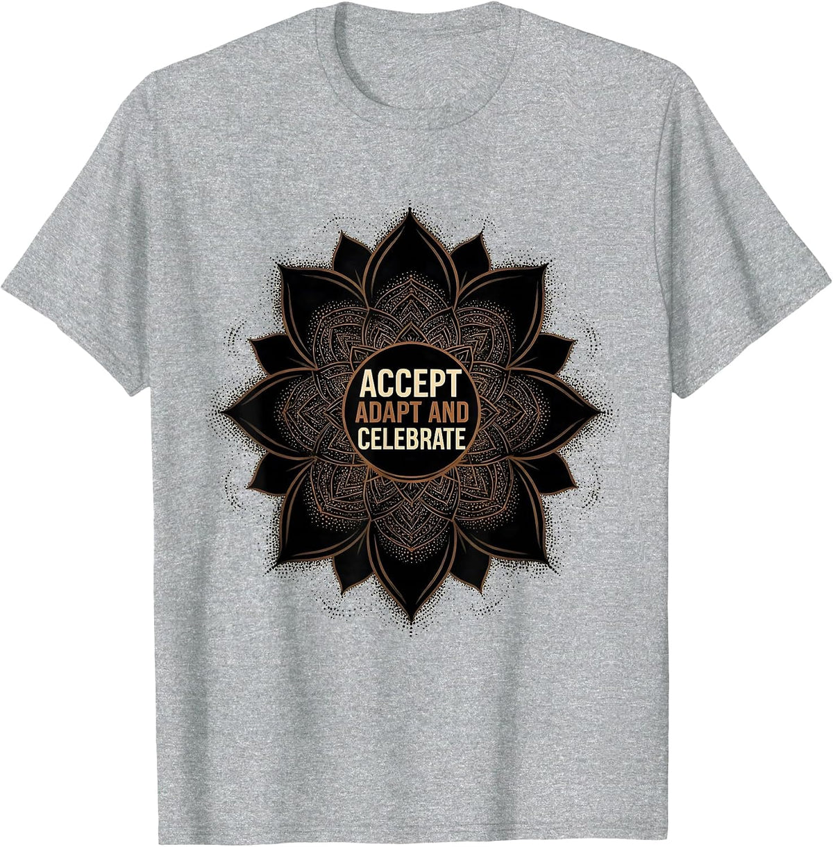 Men's Accept Adapt and Celebrate Autism Awareness Design T-Shirt - Heather Grey