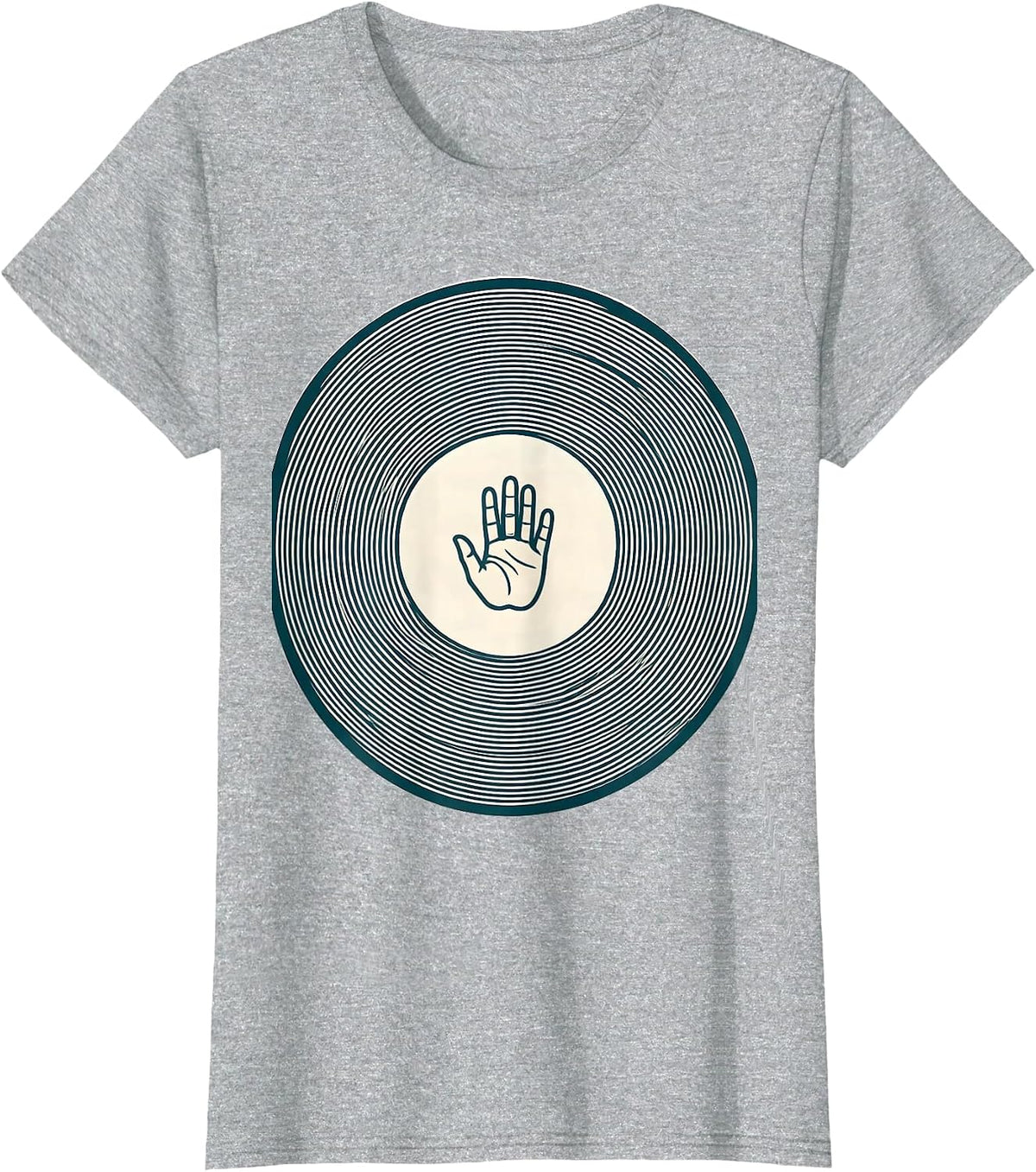 Women's Nested Contour Ring School Counselor Humor T-Shirt - Heather Grey