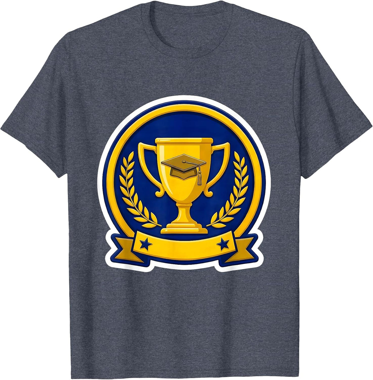 Sped Teacher Trophy Graduation Cap Gift T-Shirt - Heather Blue