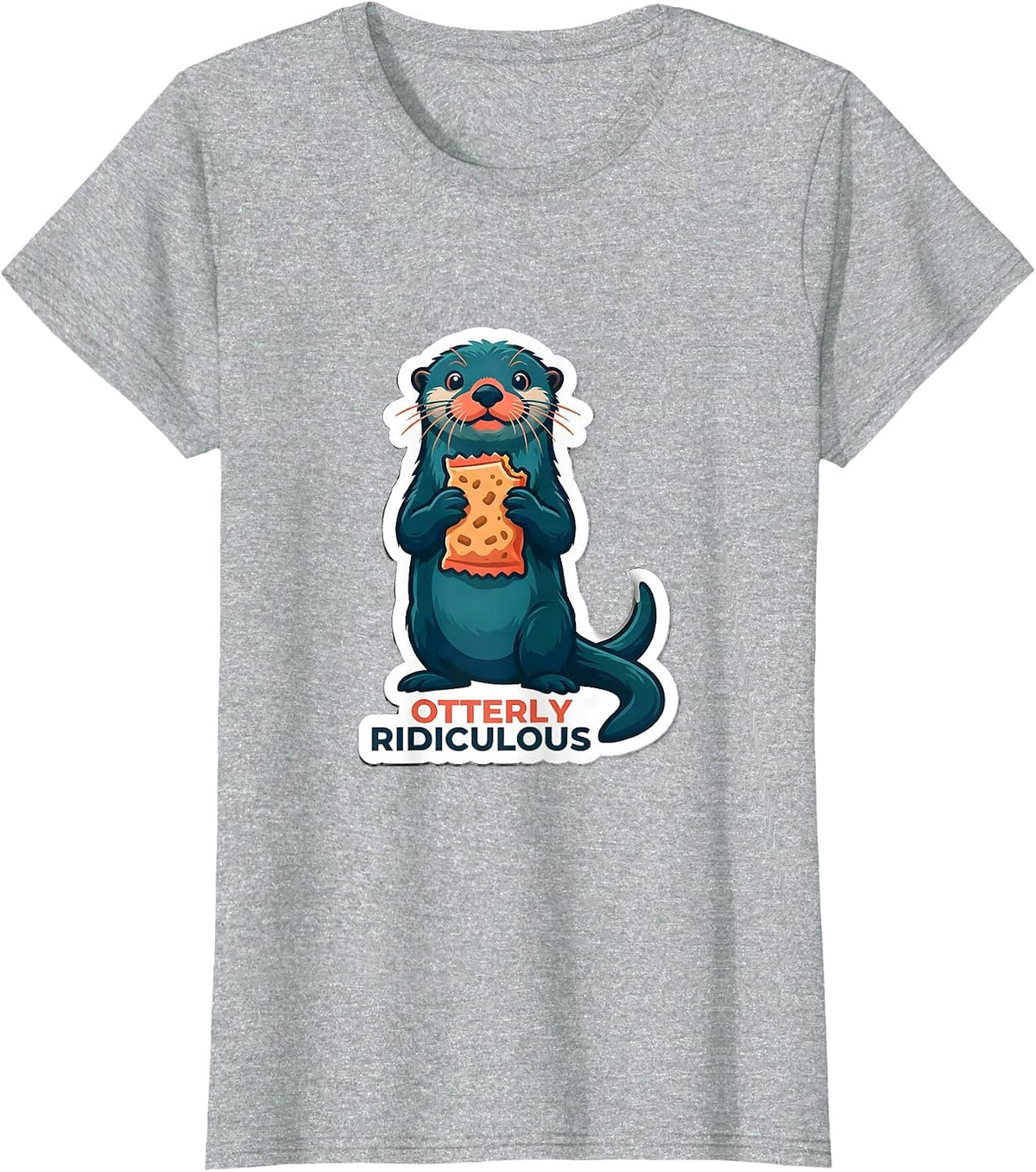 Otterly Ridiculous Funny Otter Lover Gift for Otter T-Shirt - Heather Grey