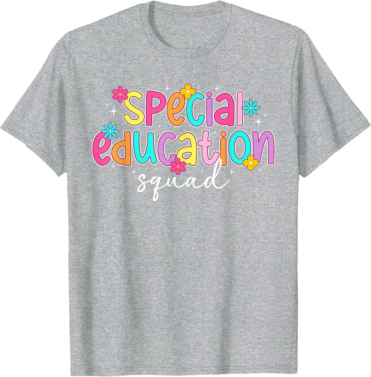Special Education Squad SPED Teacher Team SPED Teaching Crew T-Shirt - Heather Grey