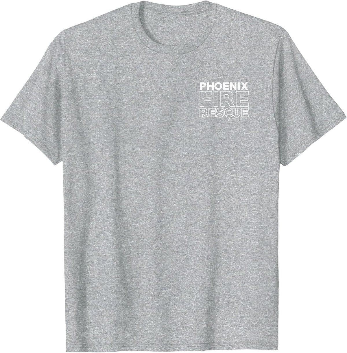 City of Phoenix Fire Rescue Arizona Firefighter T-Shirt T-Shirt - Heather Grey