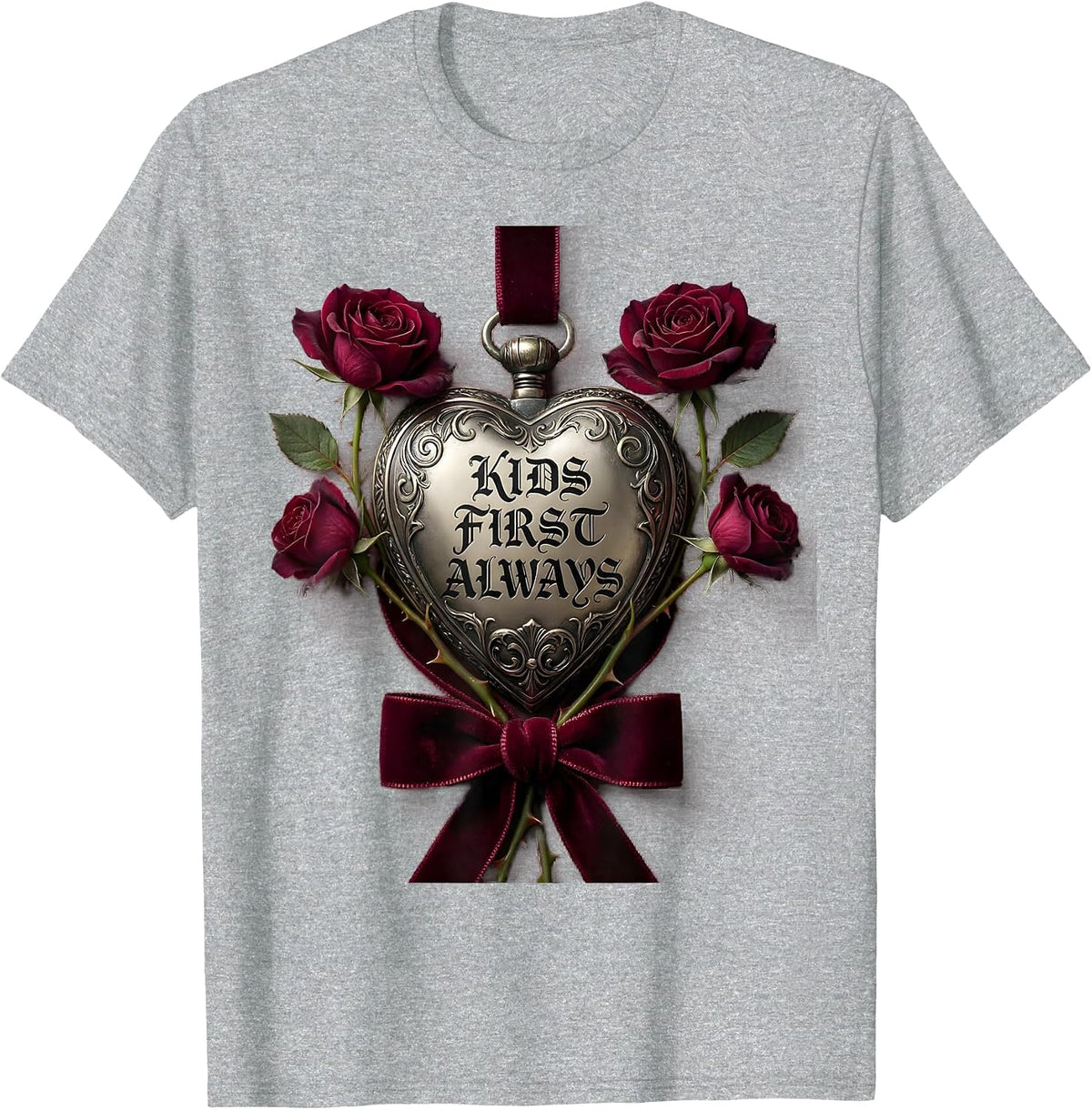 Men's Kids First Always School Counselor Design T-Shirt - Heather Grey