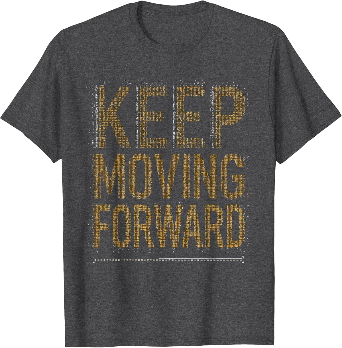 Keep Moving Forward Physical Therapy Design T-Shirt - Dark Heather Grey