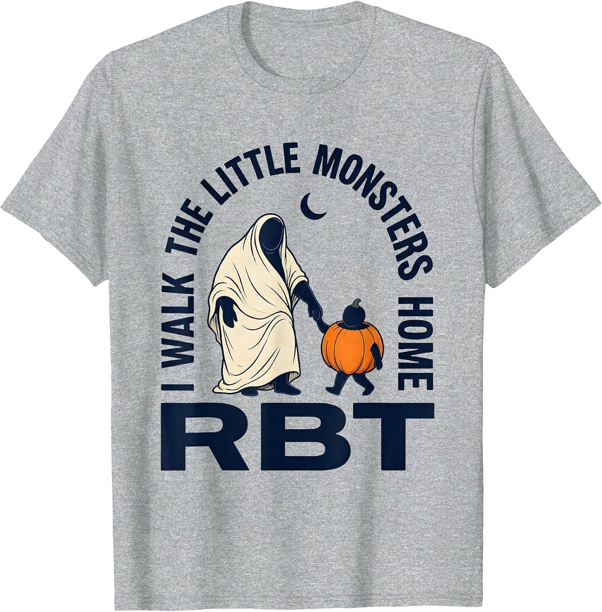 Men's I Walk The Little Monsters Home RBT Para Normal Activities T-Shirt - Heather Grey