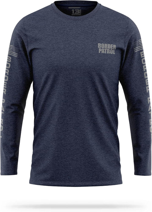 13Fifty Border Patrol Training Cotton Blend Long Sleeve - Navy & Gray