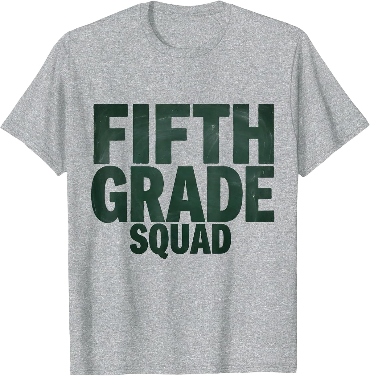 Men's Fifth Grade Squad Cute Teacher Pencil Apple Back To School T-Shirt - Heather Grey