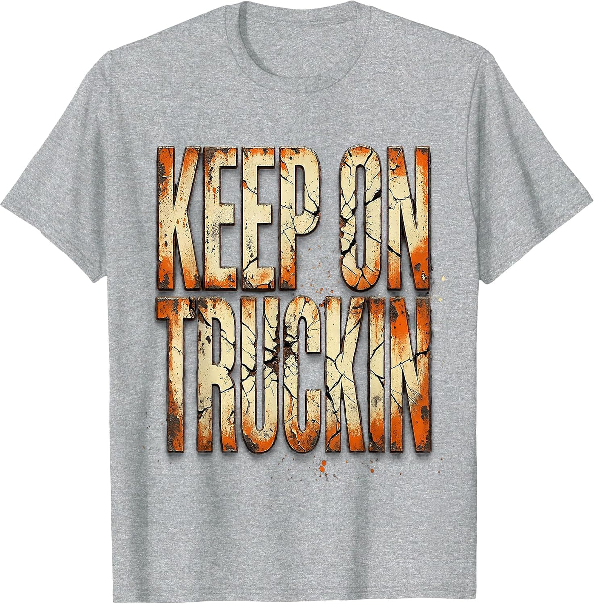 Men's Keep On Truckin Labor Day Mechanic Wrench Design T-Shirt - Heather Grey