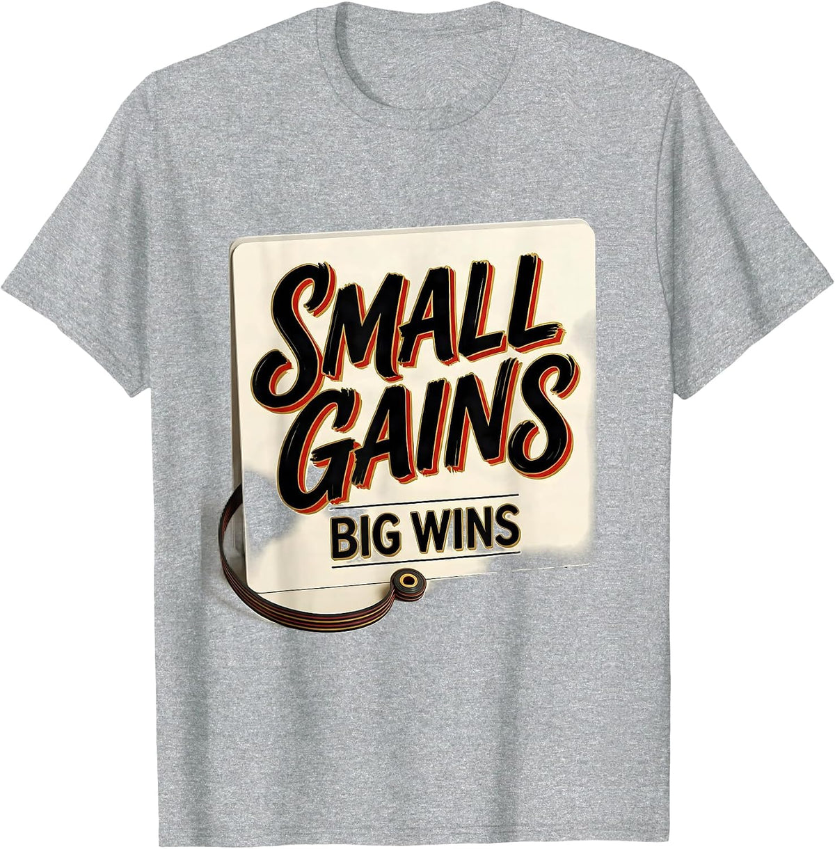 Men's Small Gains, Big Wins Occupational Therapy Physical Therapy T-Shirt - Heather Grey