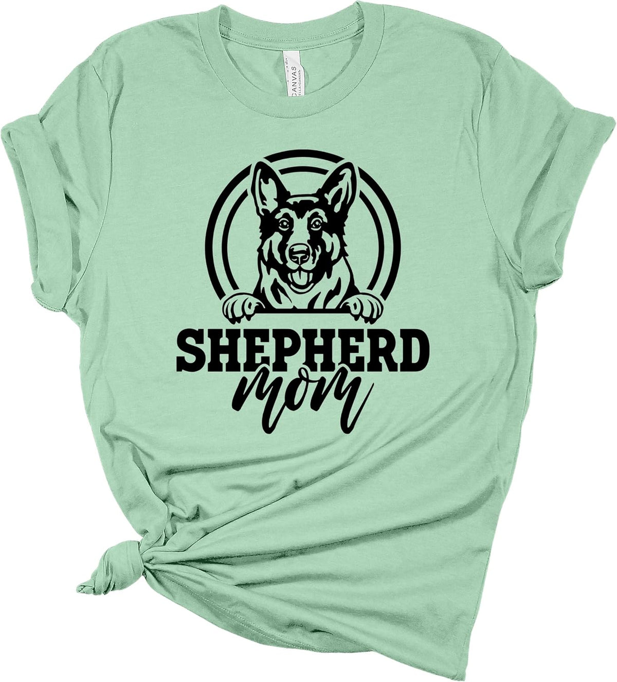 Trenz Shirt Co. Women's German Shepherd Mom Tee - Mint