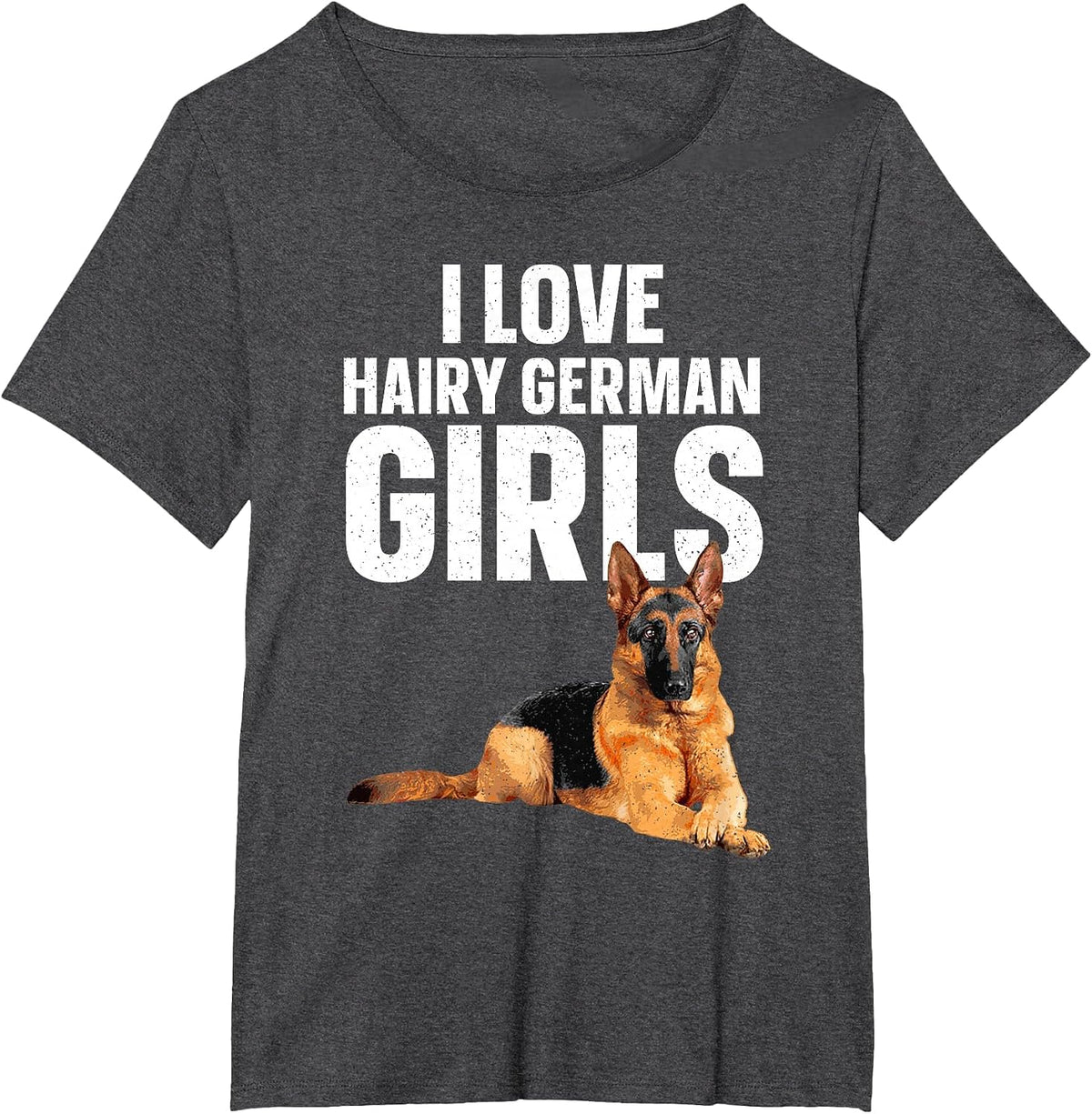 Cool German Shepherd Art for Men Women German Shepherd Lover T-Shirt - Dark Heather Grey