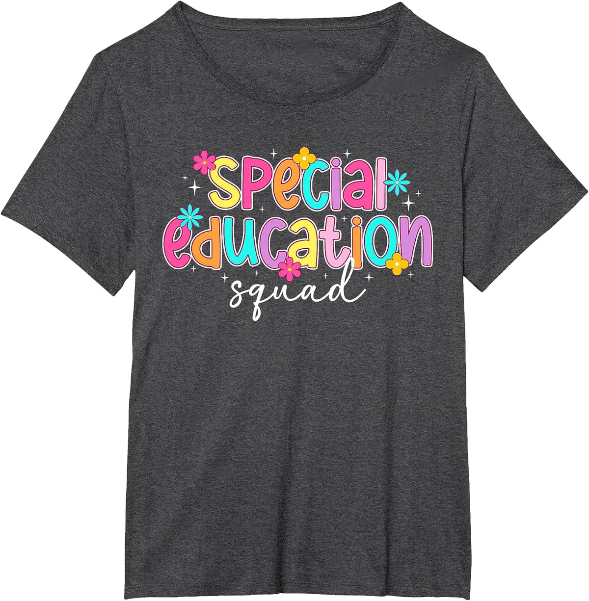 Special Education Squad SPED Teacher Team SPED Teaching Crew T-Shirt - Dark Heather Grey