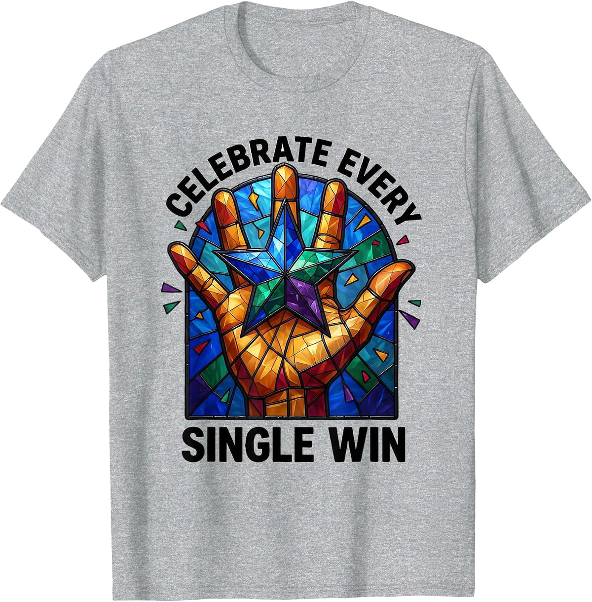 Men's Celebrate Every Single Win Special Education Teacher T-Shirt - Heather Grey