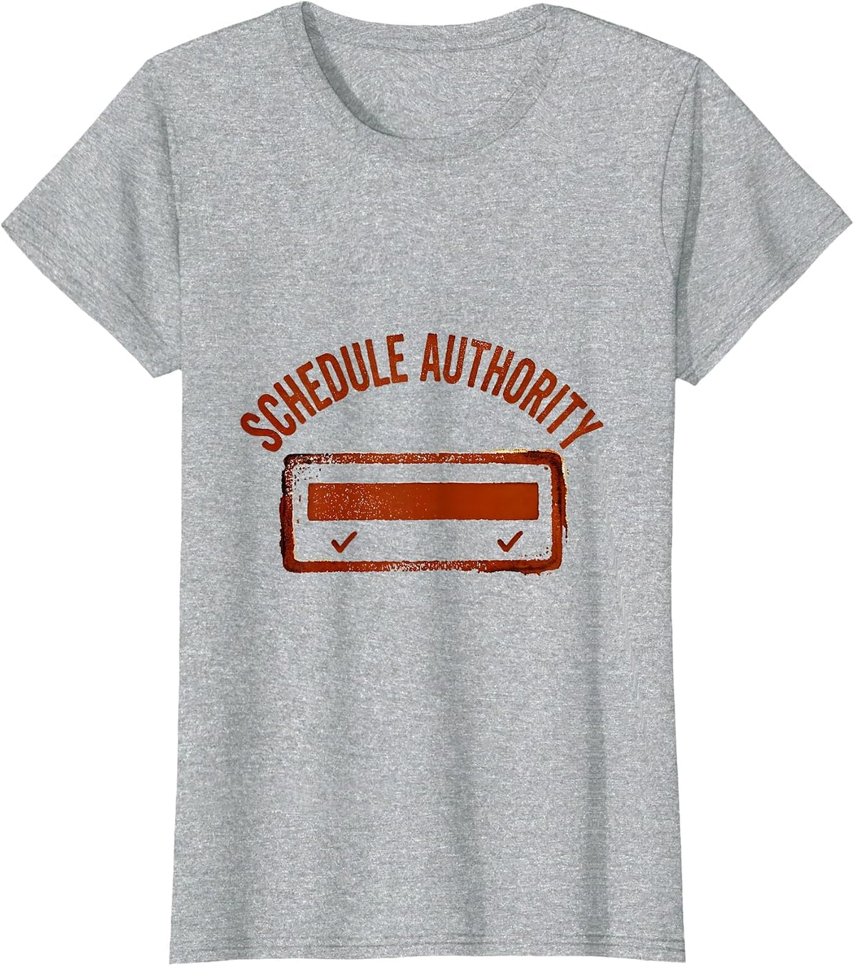 Schedule Authority Groovy School Counselor Schedule Humor T-Shirt - Heather Grey