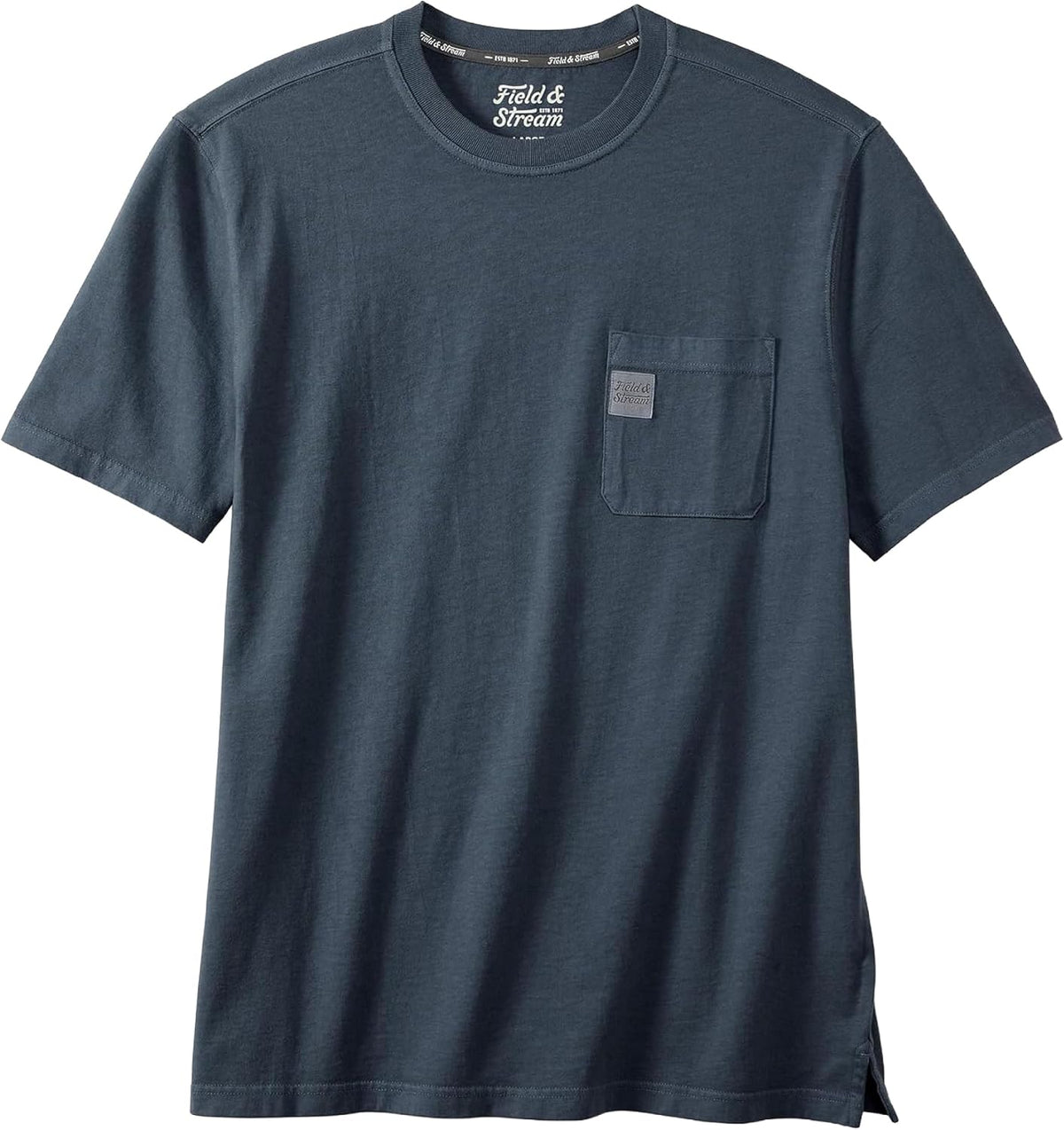 Field & Stream Men's Flush Out Short Sleeve Pocket Tee Shirt - Navy Blue