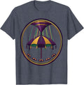Carnival Parasol Bead Shower Mardi Gras Party Humor T-Shirt - Heather Blue